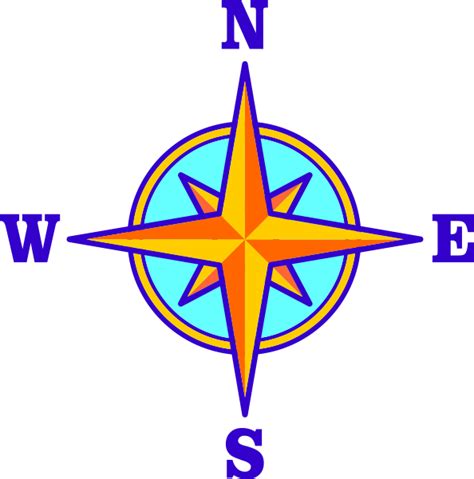 Compass Rose North West East South Vector Clipart Full Size Clipart