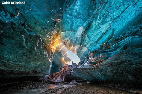 A Sapphire Blue Crystal Ice Cave In Vatnajökull Glacier I