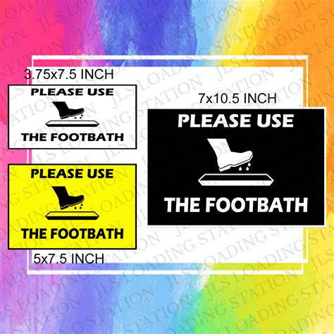 Please Use The Footbath Laminatedpvc Signage Shopee Philippines