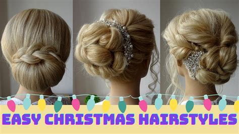 Easy Christmas Hairstyles Holiday Hair Youtube