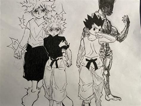 I Drew Gon And Killuas Chimera Ant Arc Transformations What Was Your