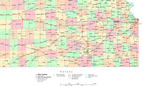 Online Map Of Kansas Large