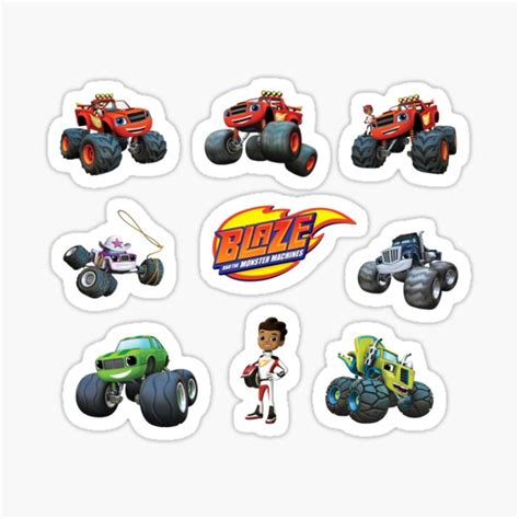 Blaze And The Monster Machines Big Pack Of Stickers Sticker For Sale