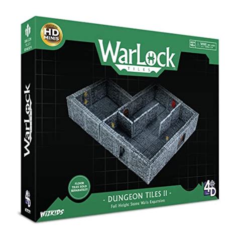 Warlock Tiles Dungeon Tiles Ii Full Height Stone Walls Expansion