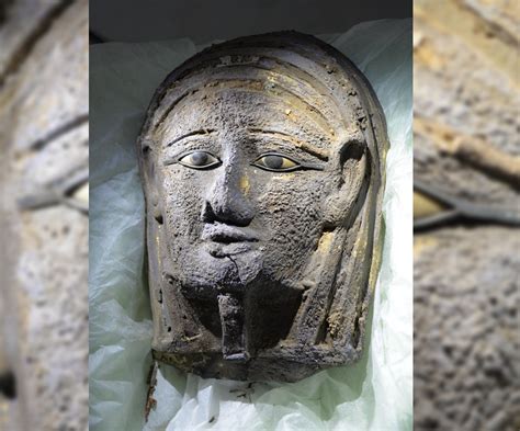 Mummy Wearing Gold Gilded Face Mask Discovered At Ancient Egypt Burial