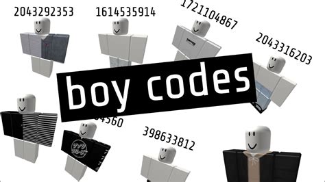 Thanks for watching and comment your favorite catalog item and i will reply the code. Codes For Roblox Boy Clothing