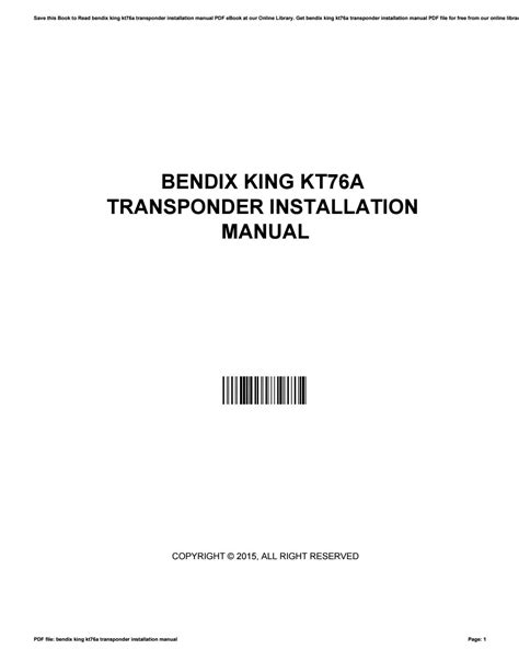 King Kt 76a Transponder Wiring Diagram Wiring Diagram
