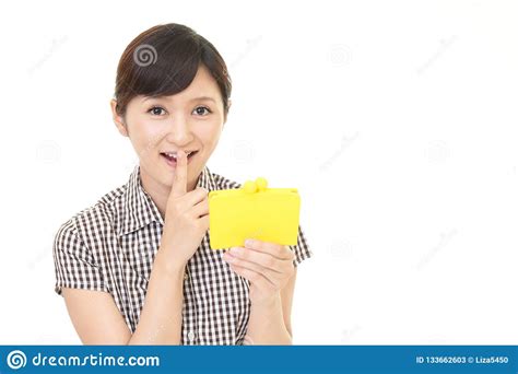 Asian Woman With A Purse Stock Image Image Of Hand 133662603