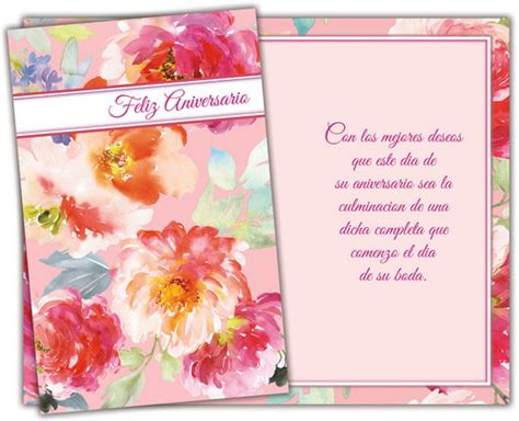 01025 Six Spanish Anniversary Greeting Cards With Six Envelopes 210