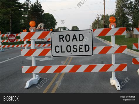 Road Closed Image And Photo Free Trial Bigstock