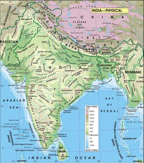 Physical Map India