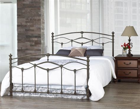 The bed is only the start of your decorating journey. Romantica French Grey Double Wrought Iron Bed Frame - Contemporary - Beds - toronto - by ...