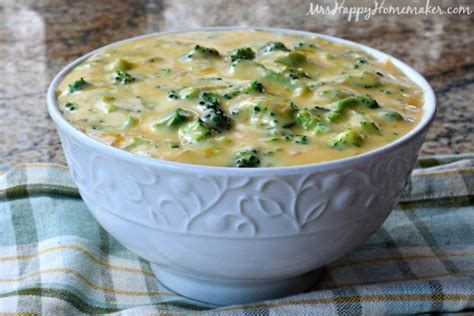 Quick And Easy 4 Ingredient Broccoli Cheddar Soup