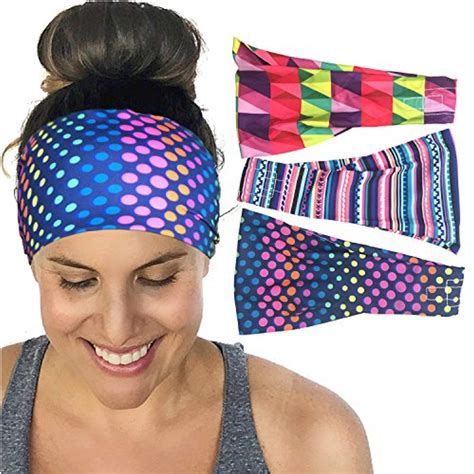 Calbeing Moisture Wicking Headband For Womens Workout Sweat Band