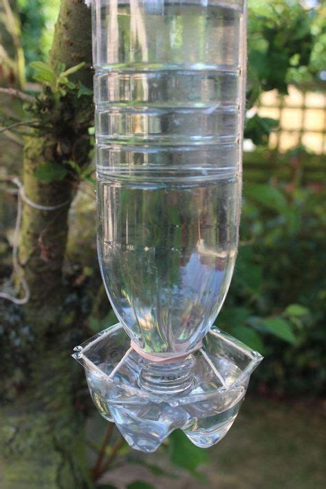 Recycled Bird Feeder Water Bottle More Waterfles Tuin Gadgets