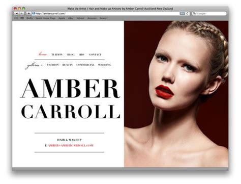 Portfolio Website Design Amber Carroll Makeup Artist Makeup Artist