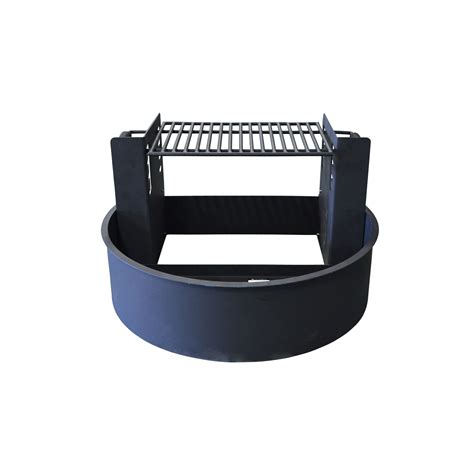 Titan Great Outdoors 31 Fire Ring With Adjustable Grate Powder