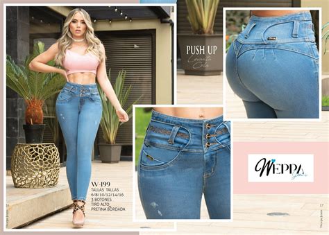 W 199 100 Authentic Colombian Push Up Jeans By Weppa Jeans Jeans Makeup Sales Style
