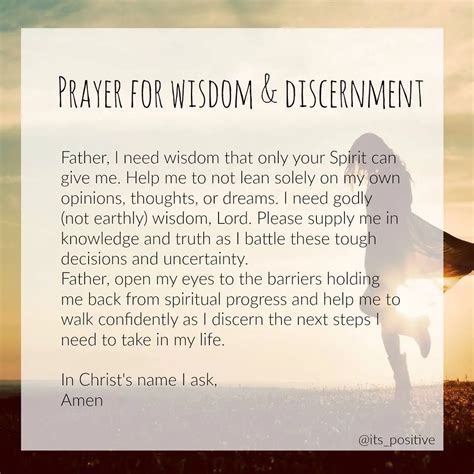 Prayer For Wisdom And Discernment In Scripture Churchgistscom