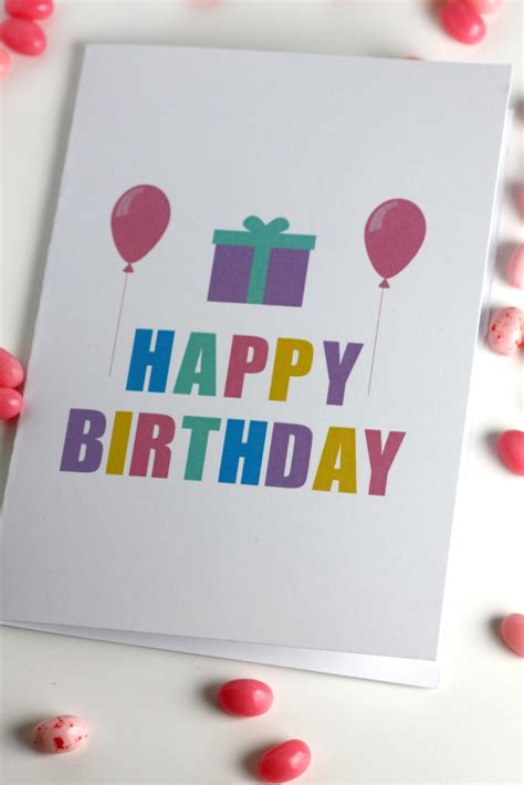 Free Printable Blank Birthday Cards | Catch My Party