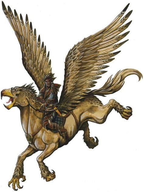 Creature Hippogriff Creatures Mythical Creatures Fantasy Monster