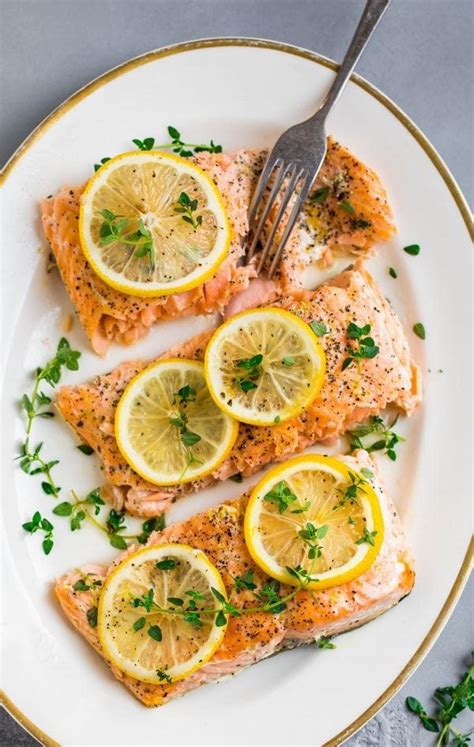 This healthy baked salmon is the best way to feed a crowd. Lemon Pepper Salmon | Perfect Baked Salmon Recipe