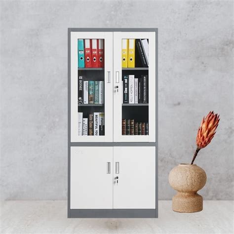 Factory Direct Acrylic Glass Display Swing Door Metal Office Cabinet China Glass Steel Cabinet