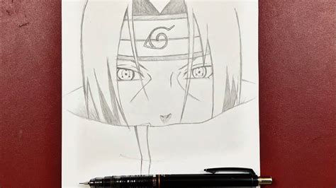 Anime Drawing How To Draw Itachi Uchiha Step By Step Youtube