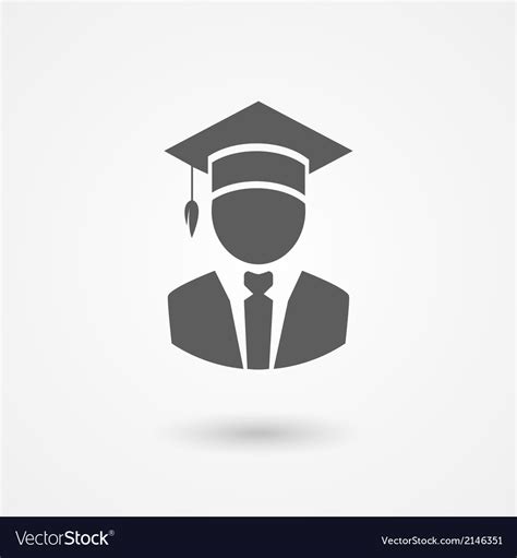 Graduate Or Professor In A Mortarboard Hat Vector Image