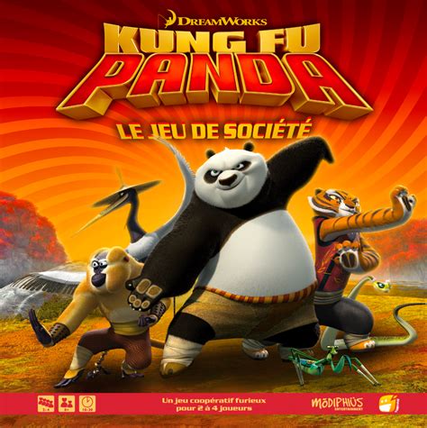Kung Fu Panda le jeu de société balayette faciale et raviolis pour