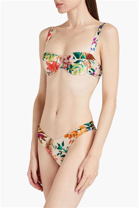 Zimmermann Floral Print Low Rise Bikini Briefs The Outnet