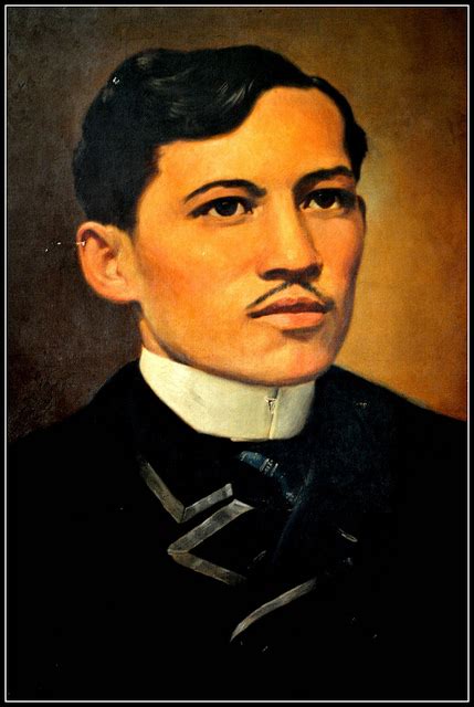 A Portrait Of Philippine National Hero And Author Jose Rizal Who Was