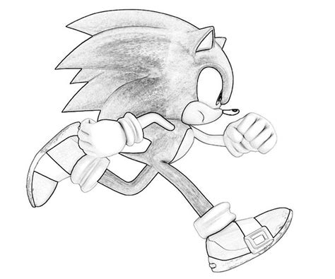 Sonic The Hedgehog Running Coloring Pages - Sonic The Hedgehog Electric
