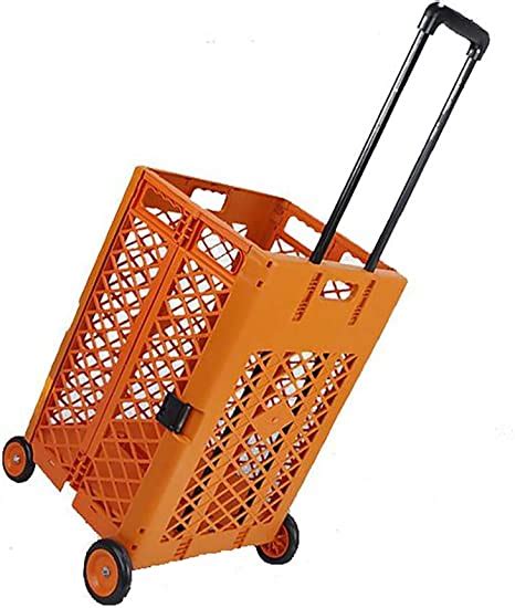 Mesh Rolling Utility Cart Portable Folding And