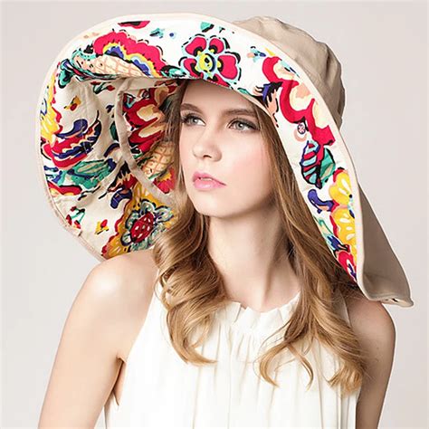 2016 Summer Beach Hats For Women Wide Brim Fashion Design Flower