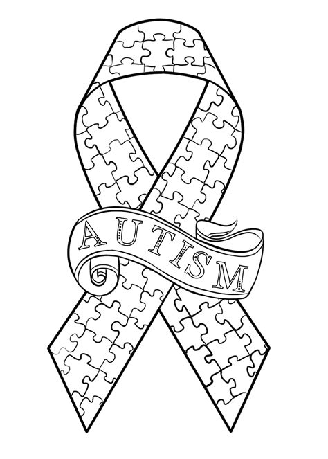 Autism Acceptance Free Printable Autism Awareness Coloring Pages
