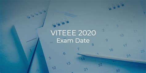 The candidates participating in the viteee counselling must pay rs. VITEEE 2020: Exam Dates Announced | College Pravesh