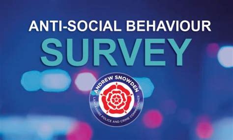 Lancashire Police And Crime Commissioner Andrew Snowden Launches Anti Social Behaviour Survey