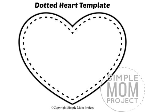 Free Printable Large Heart Shape Templates in 2020 (With images ...