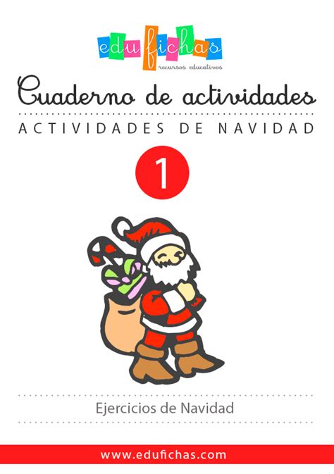 Cuaderno De Ejercicios De Navidad Cuadernos Para Niños