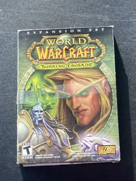 World Of Warcraft Burning Crusade Pc Game Blizzard Cd Disc In Sleeve Picclick