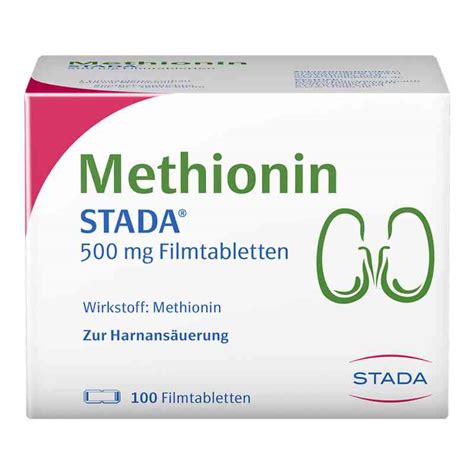 Methionin Stada 500 Mg Filmtabletten 100 Stk