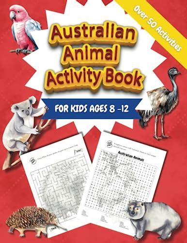 Australian Animal Activity Book For Kids Aged 8 12 Mazes Word
