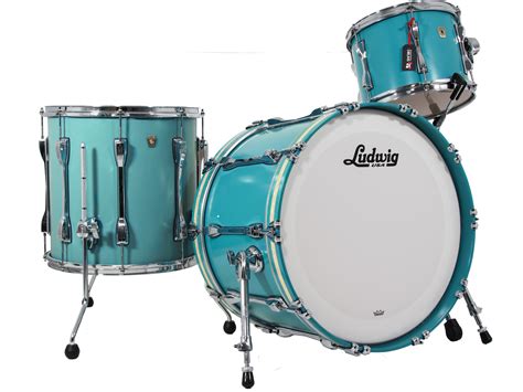 Ludwig Classic Maple Drum Kit Heritage Blue Graham Russell Drums