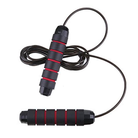 Skipping Rope With Ball Bearings Rapid Speed Jump Rope Cable And Memory Foam Handles Ideal For