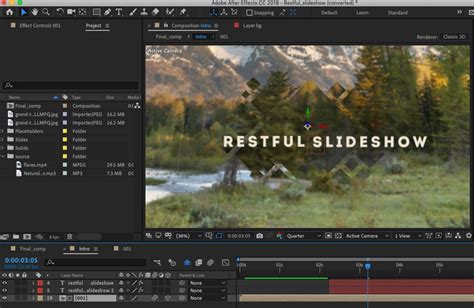 How To Make A Video Slideshow In After Effects With Template