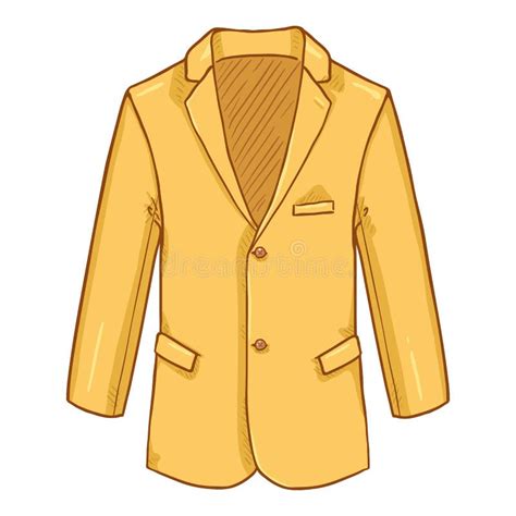 Blazer Suit Jacket Vector Cartoon Illustration Stock Vector
