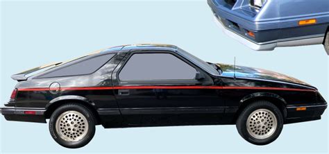 Phoenix Graphix 1984 85 Chrysler Laser Xe Turbo Decal Kit