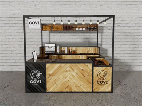 Wooden Coffee Cart Bar Desgin Cafe Shop Design Kiosk Design Cafe