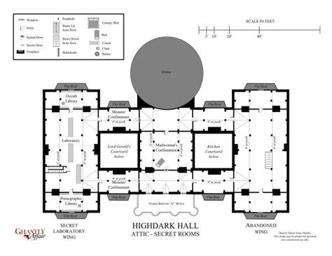 The Floor Plan For Highdark Hall